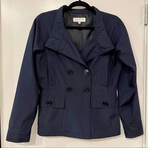 Jones New York Sport Navy Blue Short Button-up Jacket Size Small